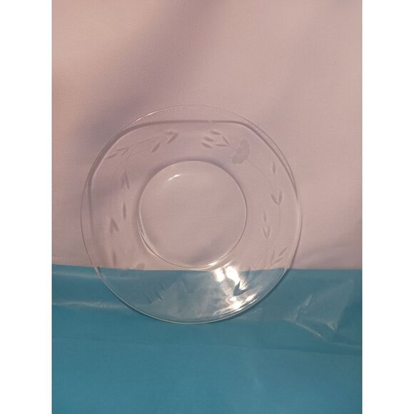 Princess House Crystal Heritage 4 pcs  condiment set bowls,plate,shell spoon - Picture 4 of 15